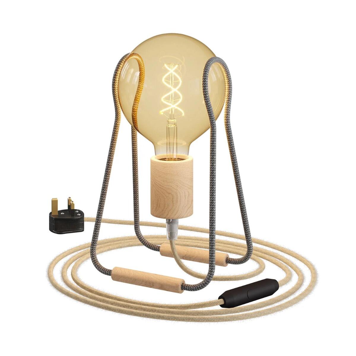 Taché Grigio - Natural Wood Line. Practical and Creative Designer Lighting | powershackshop.co.uk