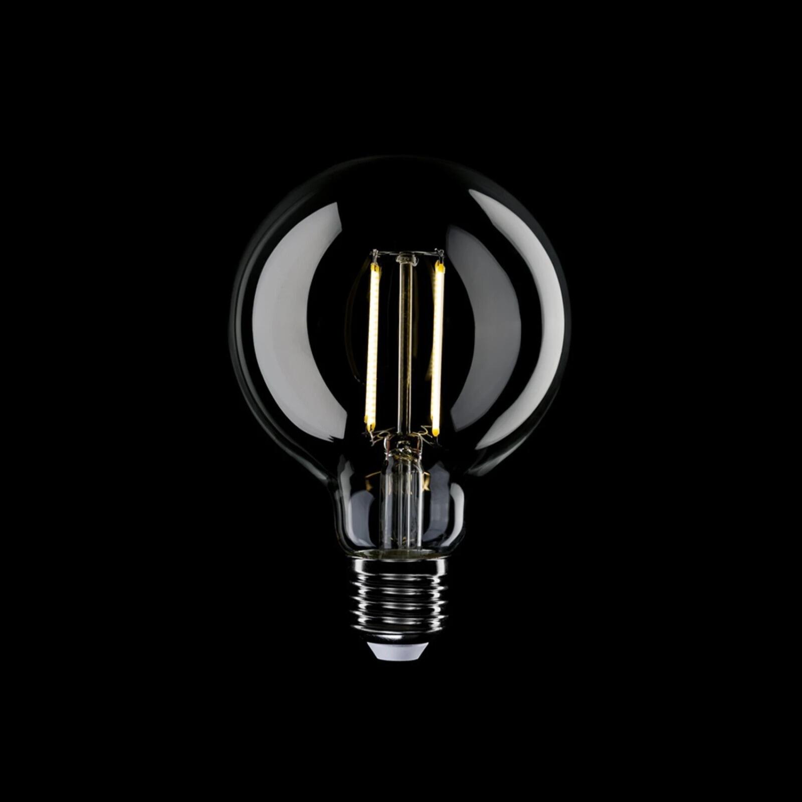 N03 LED Transparent Dimmable Globe Bulb, G95 7W 806LM E27 3500K
