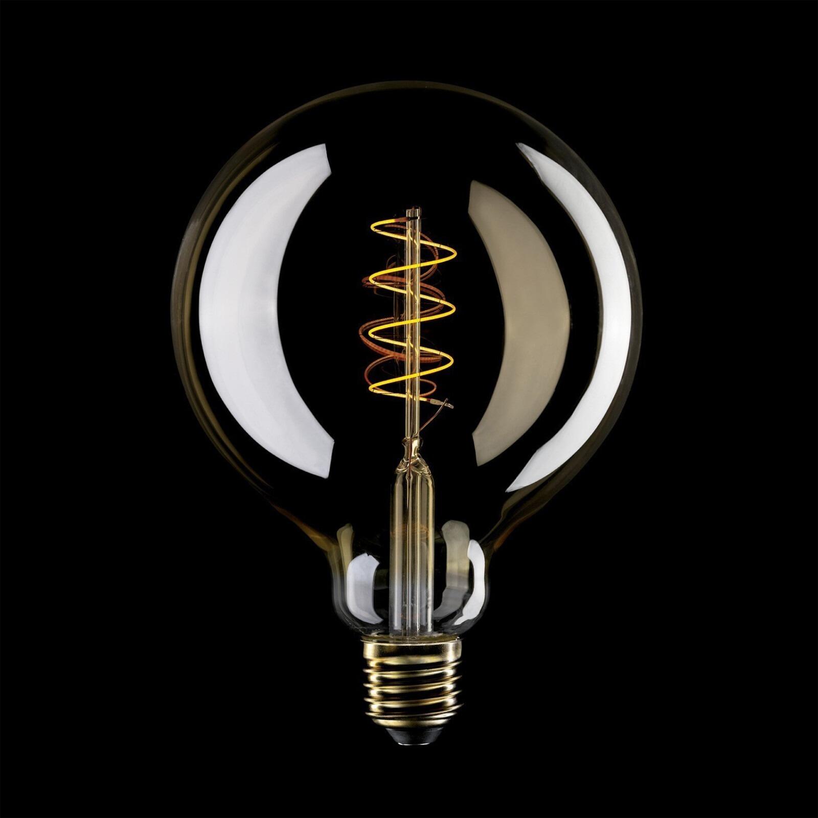 C07 LED Carbon Spiral Filament Dimmable Globe Bulb, G125 4W E27 1800K