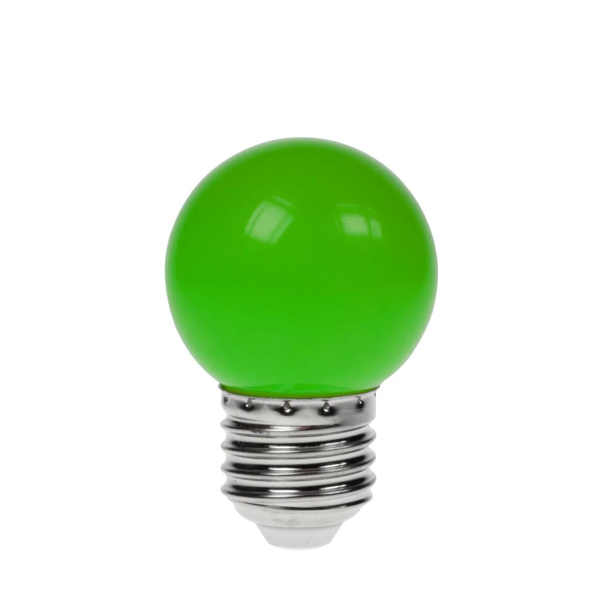 1.5W ES (E27) Green Golf Ball LED Lamp, 100LM | festoon and decorative lighting | powershackshop.co.uk