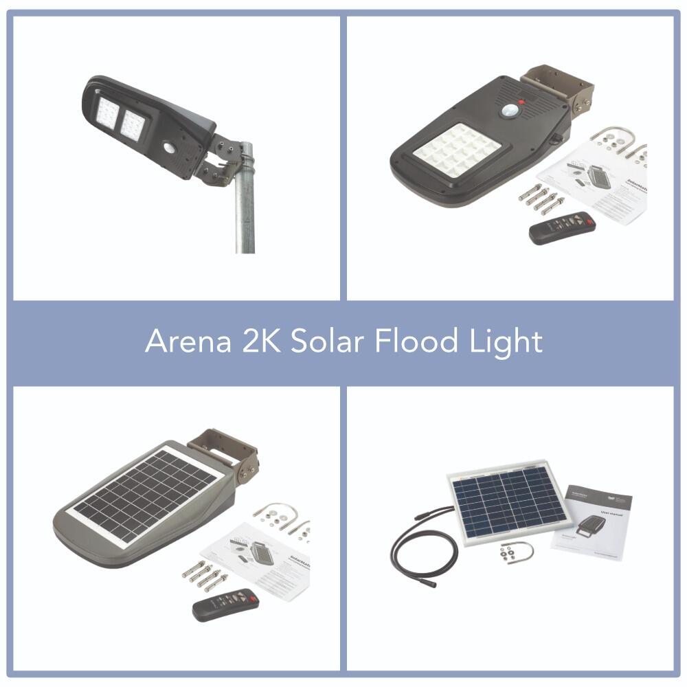 Arena 2K Solar Powered Flood Light for riding arenas, car parks, sports grounds and agricultural buildings | powershackshop.co.uk