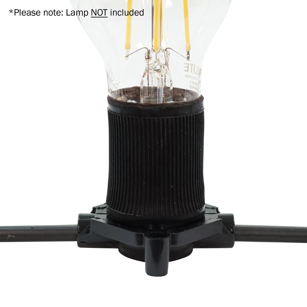 ES Festoon with 0.3 Metre Spaced Lamp Holders | Festoon Lighting| powershackshop.co.uk