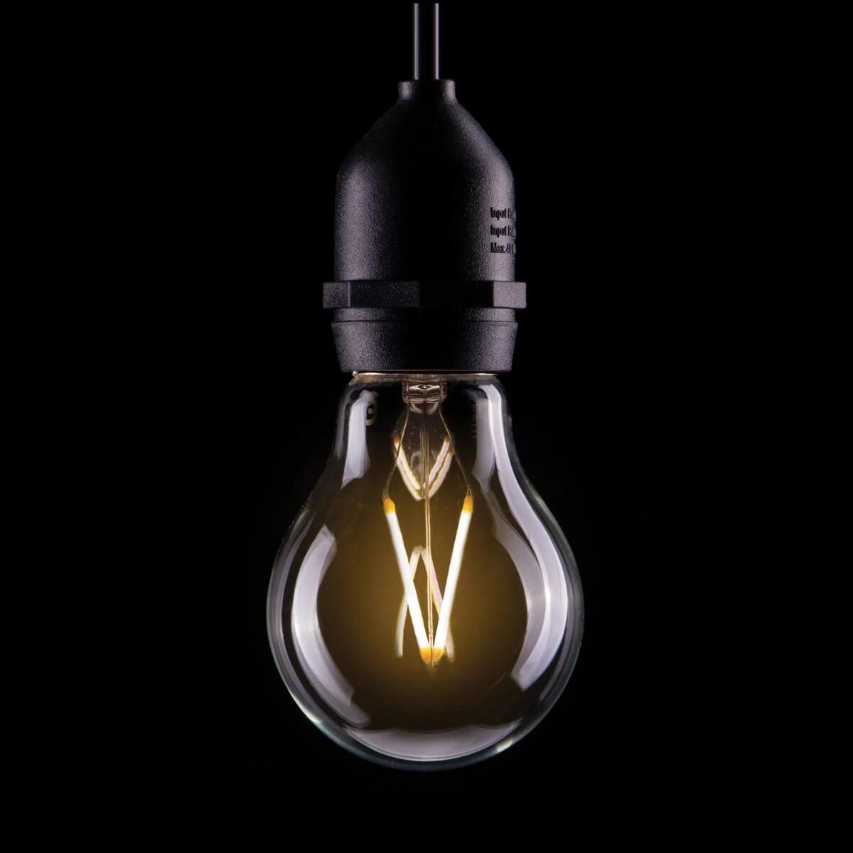 2W ES (E27) 2700K Warm White GLS LED Dimmable Filament Lamp | festoon and decorative lighting | powershackshop.co.uk