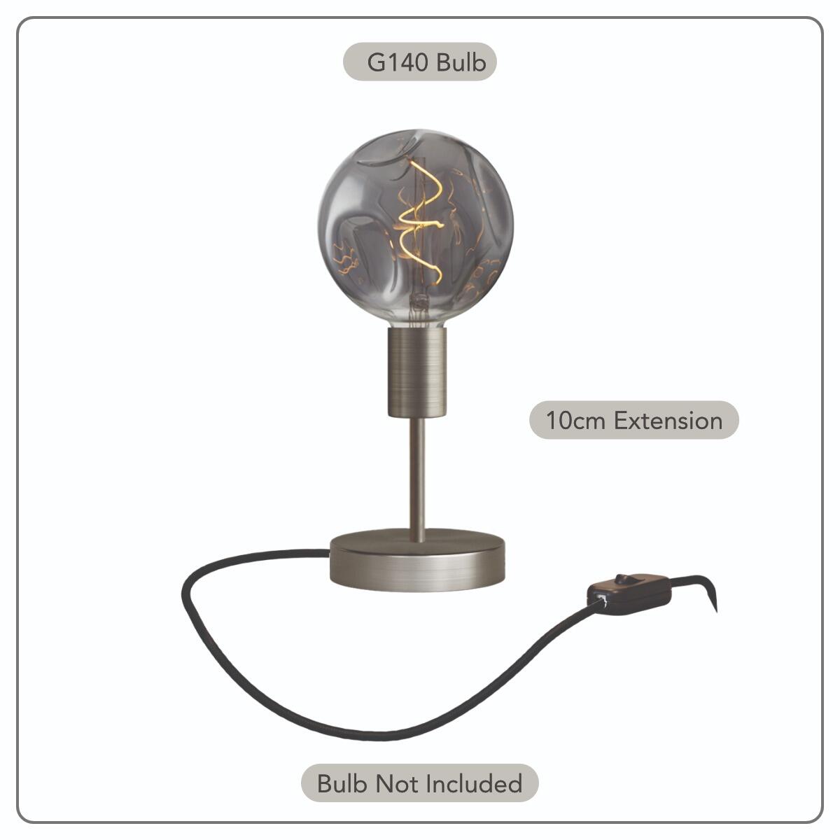 Metallo Titanium - the perfect table lamp for those seeking a light source with a sophisticated and distinctive character | powershackshop.co.uk