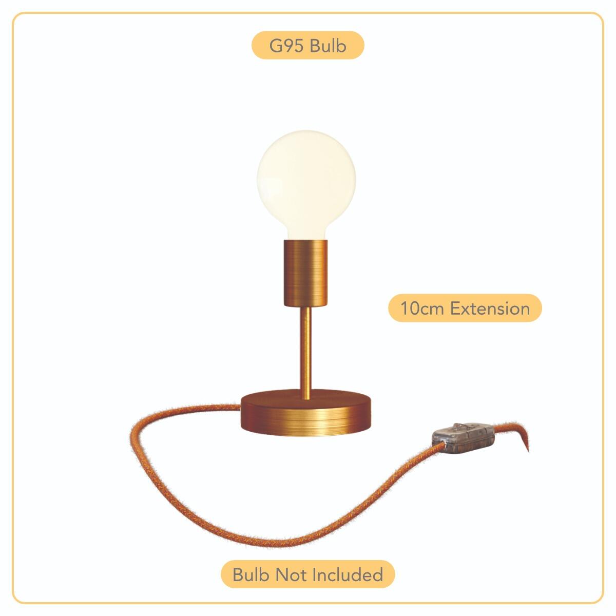 Metallo Copper - the perfect table lamp for those seeking a light source with a sophisticated and distinctive character | powershackshop.co.uk