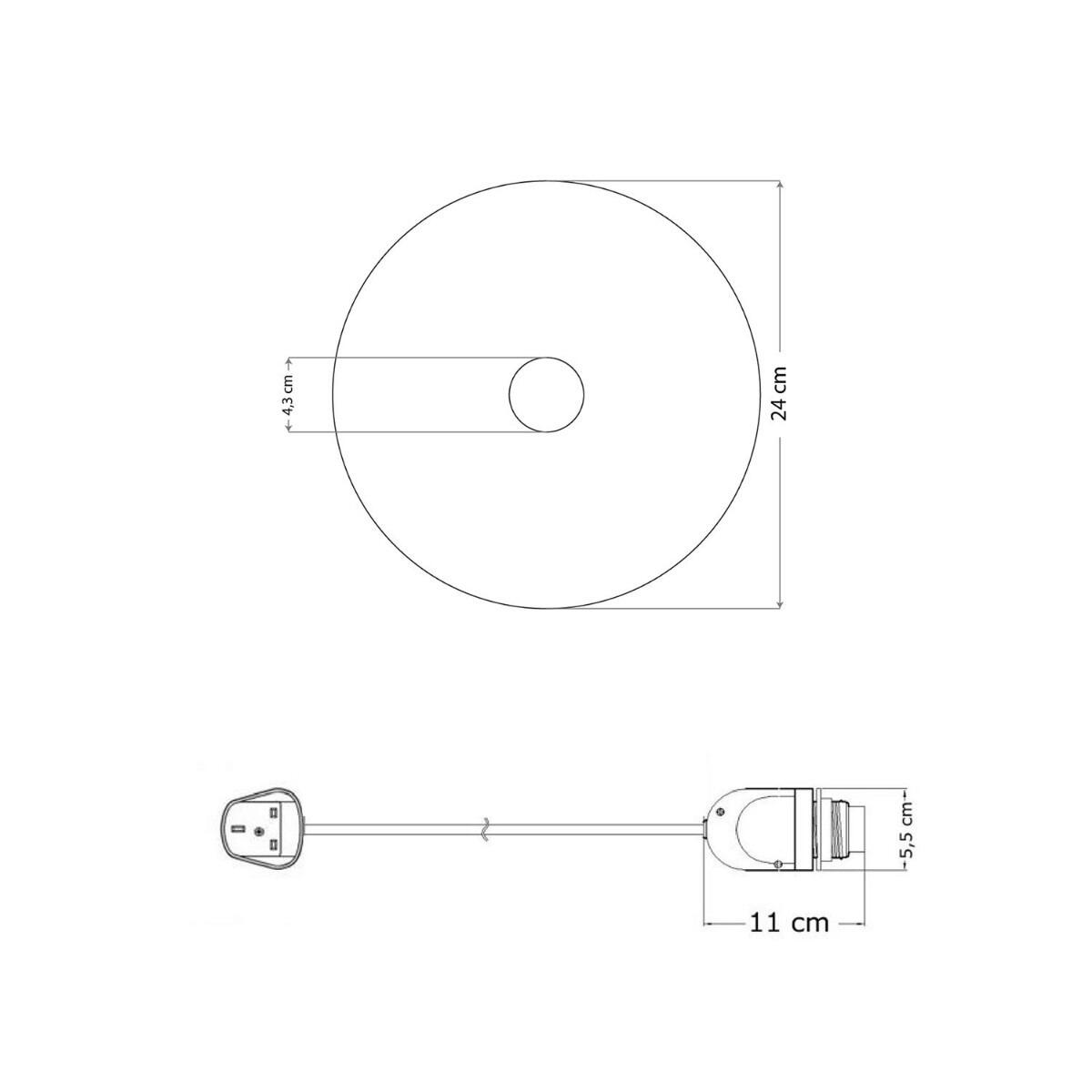 Disco Nera - Plug In Outdoor Lamp