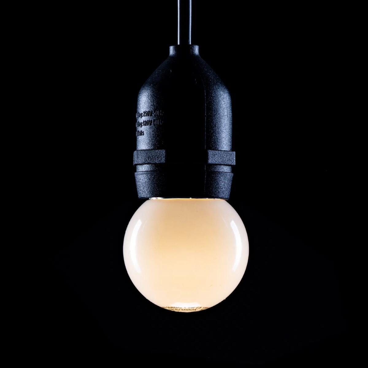 1.5W ES (E27) 3000K Warm White Golf Ball LED Lamp, 100LM | Festoon and Decorative Lighting | powershackshop.co.uk