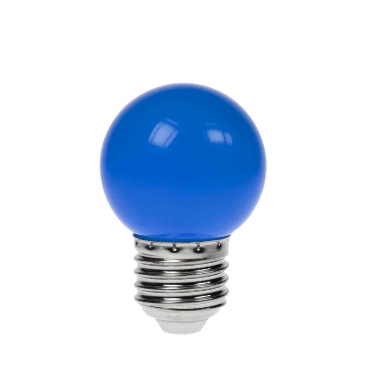 1.5W ES (E27) Blue Golf Ball LED Lamp, 100LM | festoon and decorative lighting | powershackshop.co.uk
