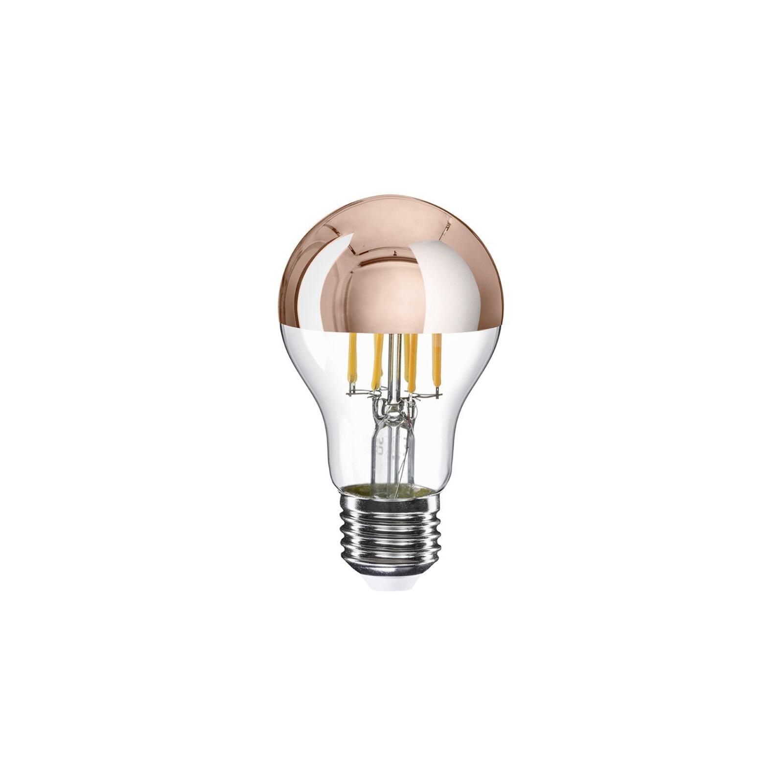 A22 LED Copper Half-Sphere Dimmable Drop Bulb, A60 7W E27 2700K