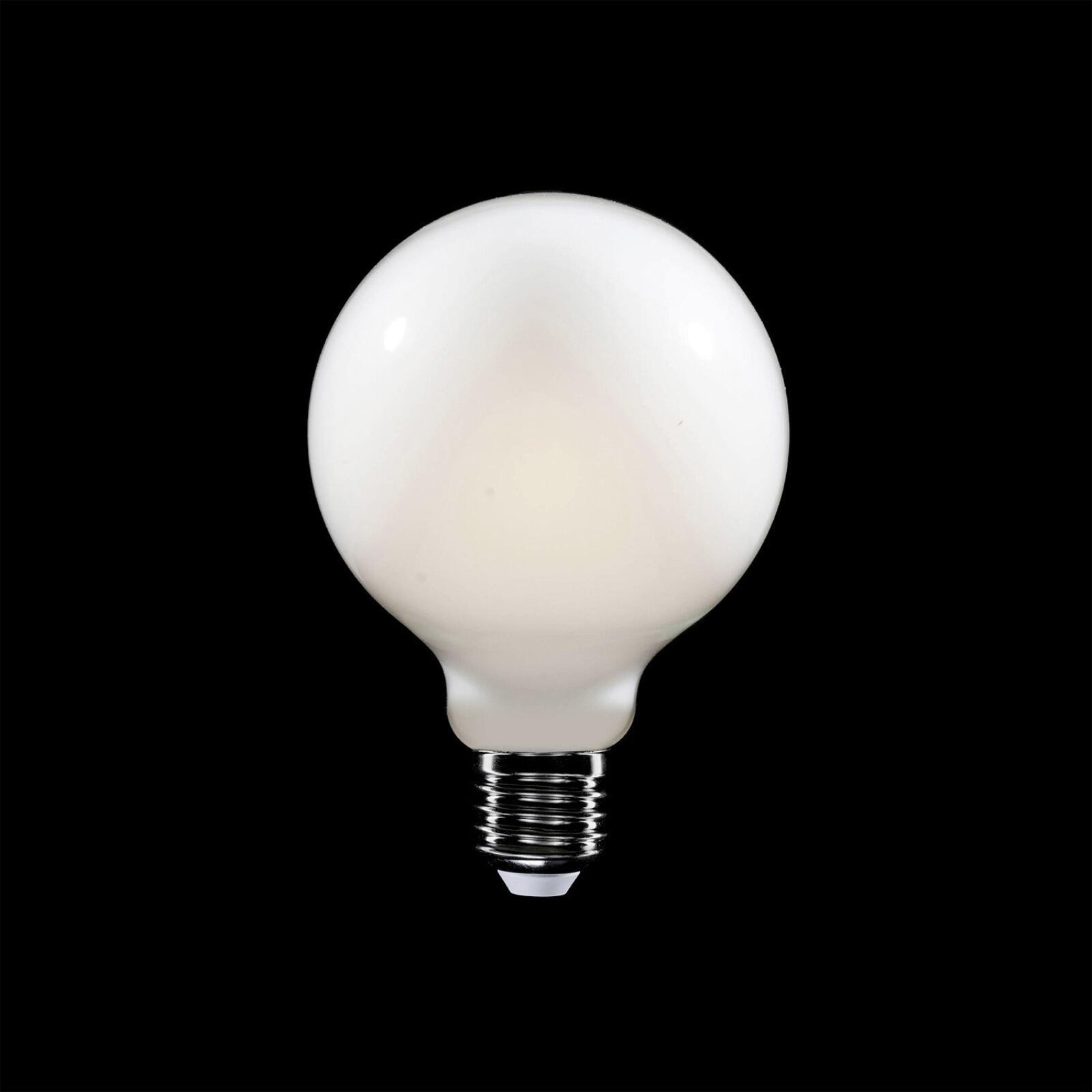 M04 LED Milky Globe Bulb, G95 4W 470LM E27 2700K