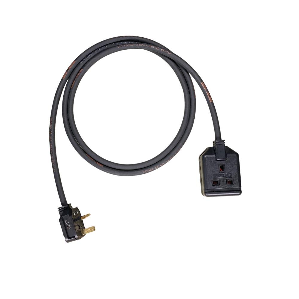 13Amp 1 Gang Heavy Duty Extension Lead - Black Connectors