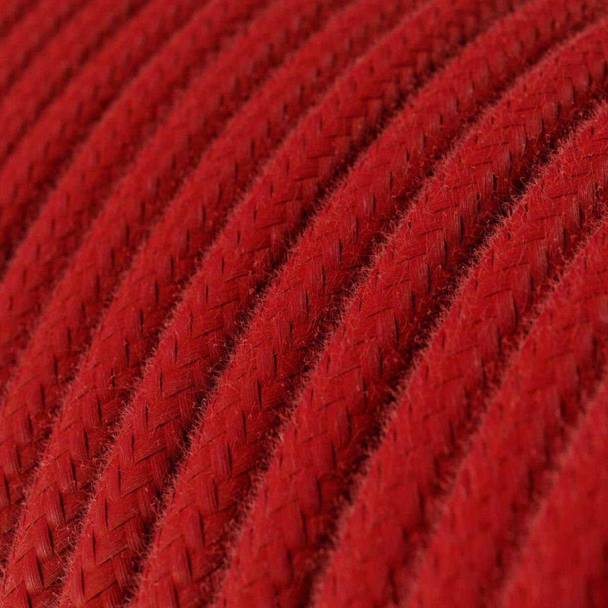 Serpente Rosso - Fire Red Fabric Cable RC35 | powershackshop.co.uk