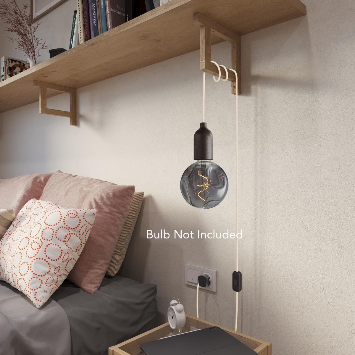 Tentorium Lux - Plug In Interior Light With Wall Peg | powershackshop.co.uk