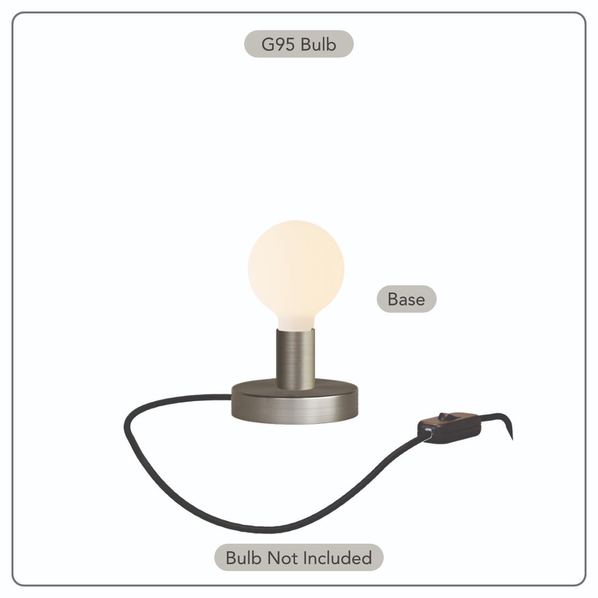 Metallo Titanium - the perfect table lamp for those seeking a light source with a sophisticated and distinctive character | powershackshop.co.uk