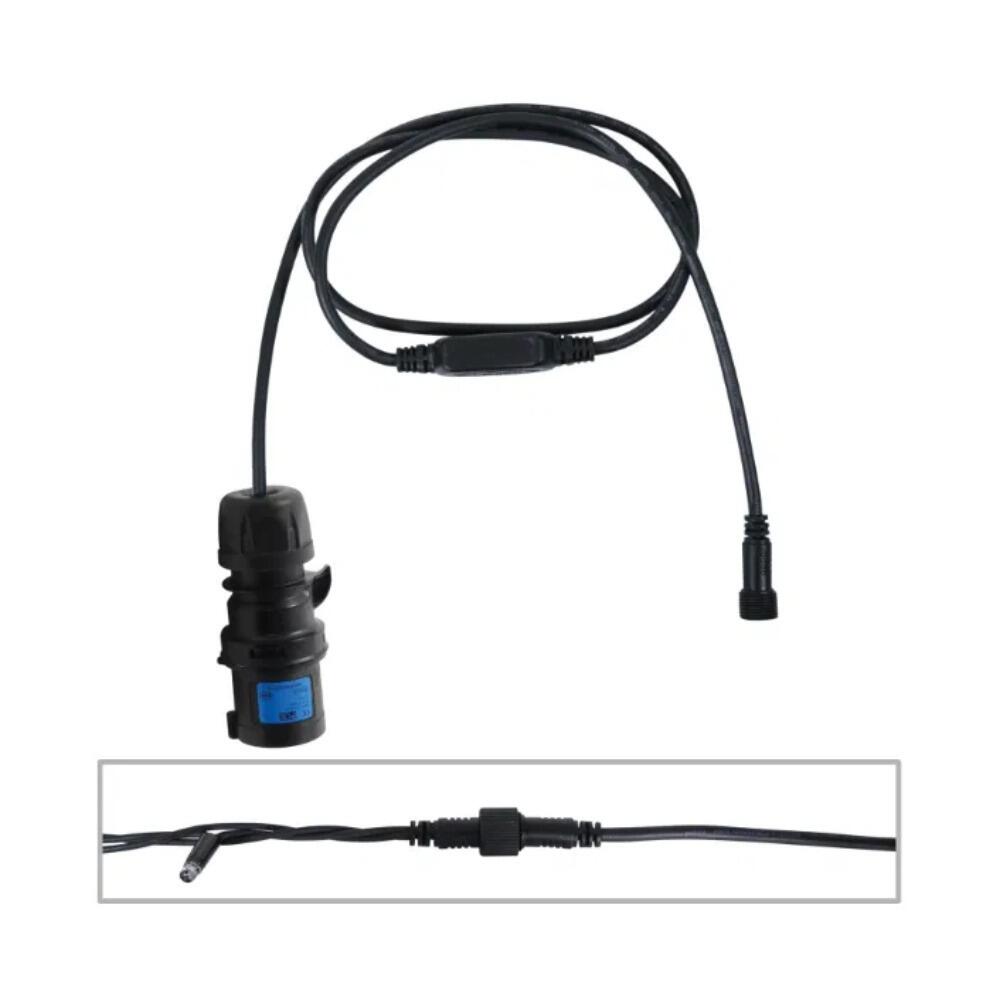 String Light Start Cable Black 16 Amp | powershackshop.co.uk