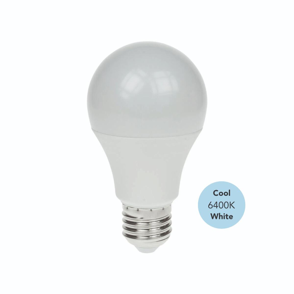 8.5W ES (E27) 6400K Daylight White GLS LED Lamp, 955LM | Perfect for festoon lighting | powershackshop.co.uk