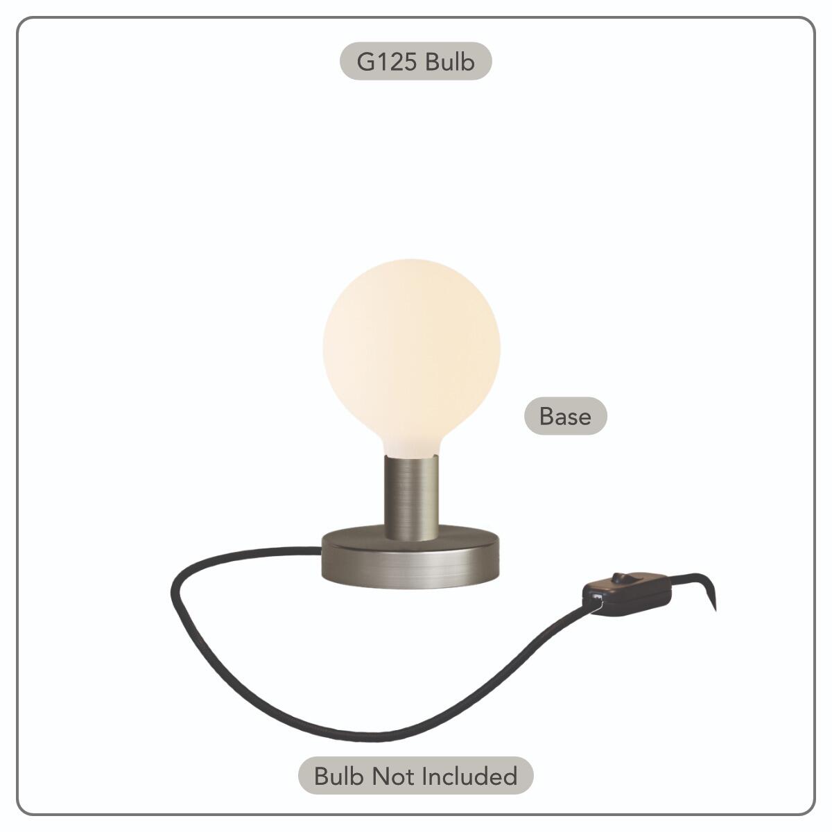 Metallo Titanium - the perfect table lamp for those seeking a light source with a sophisticated and distinctive character | powershackshop.co.uk