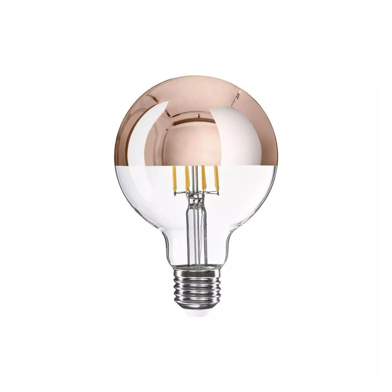 A24 LED Copper Half-Sphere Dimmable Globe Bulb, G95 7W E27 2700K