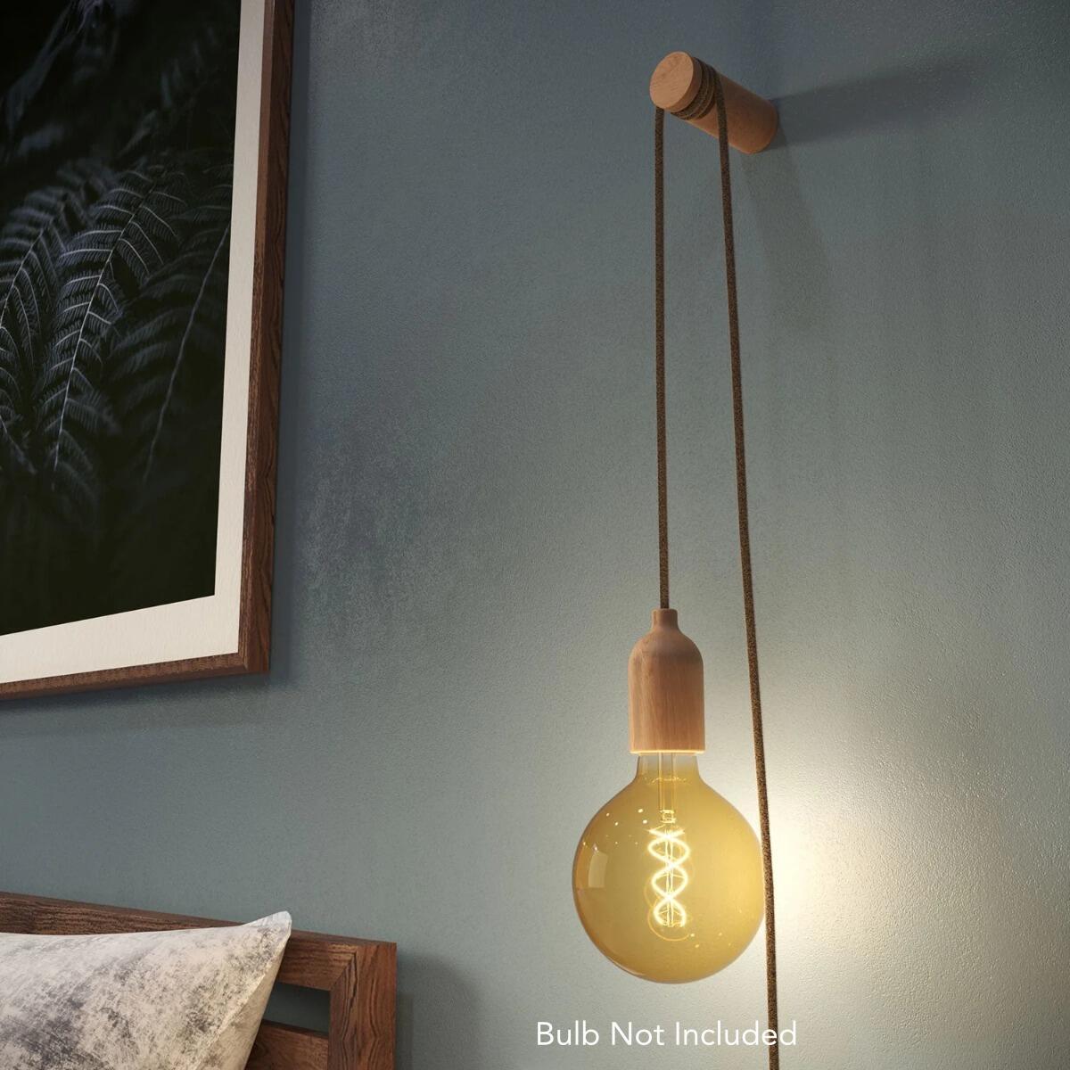 Tentorium Lux - Plug In Interior Light With Wall Peg | powershackshop.co.uk
