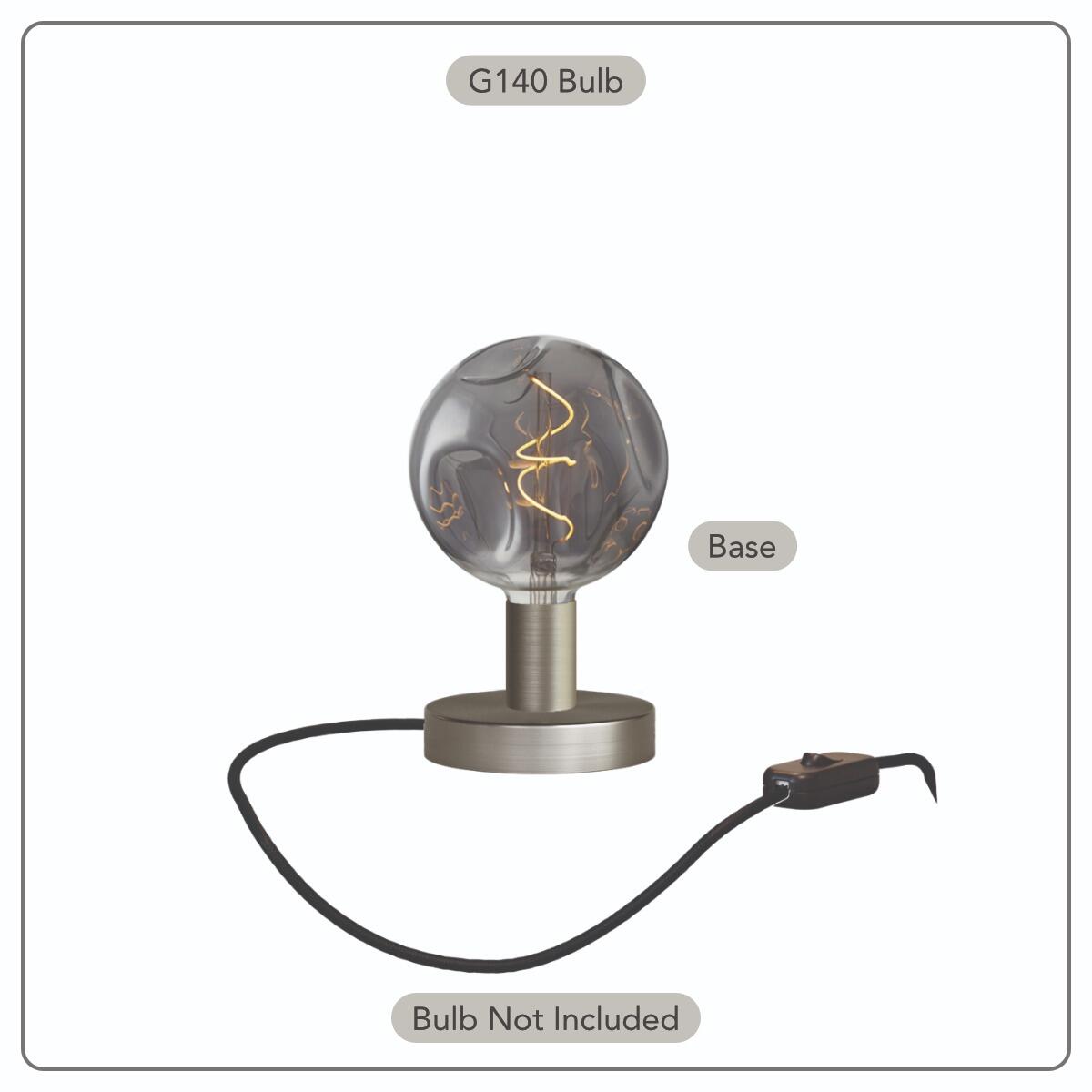Metallo Titanium - the perfect table lamp for those seeking a light source with a sophisticated and distinctive character | powershackshop.co.uk