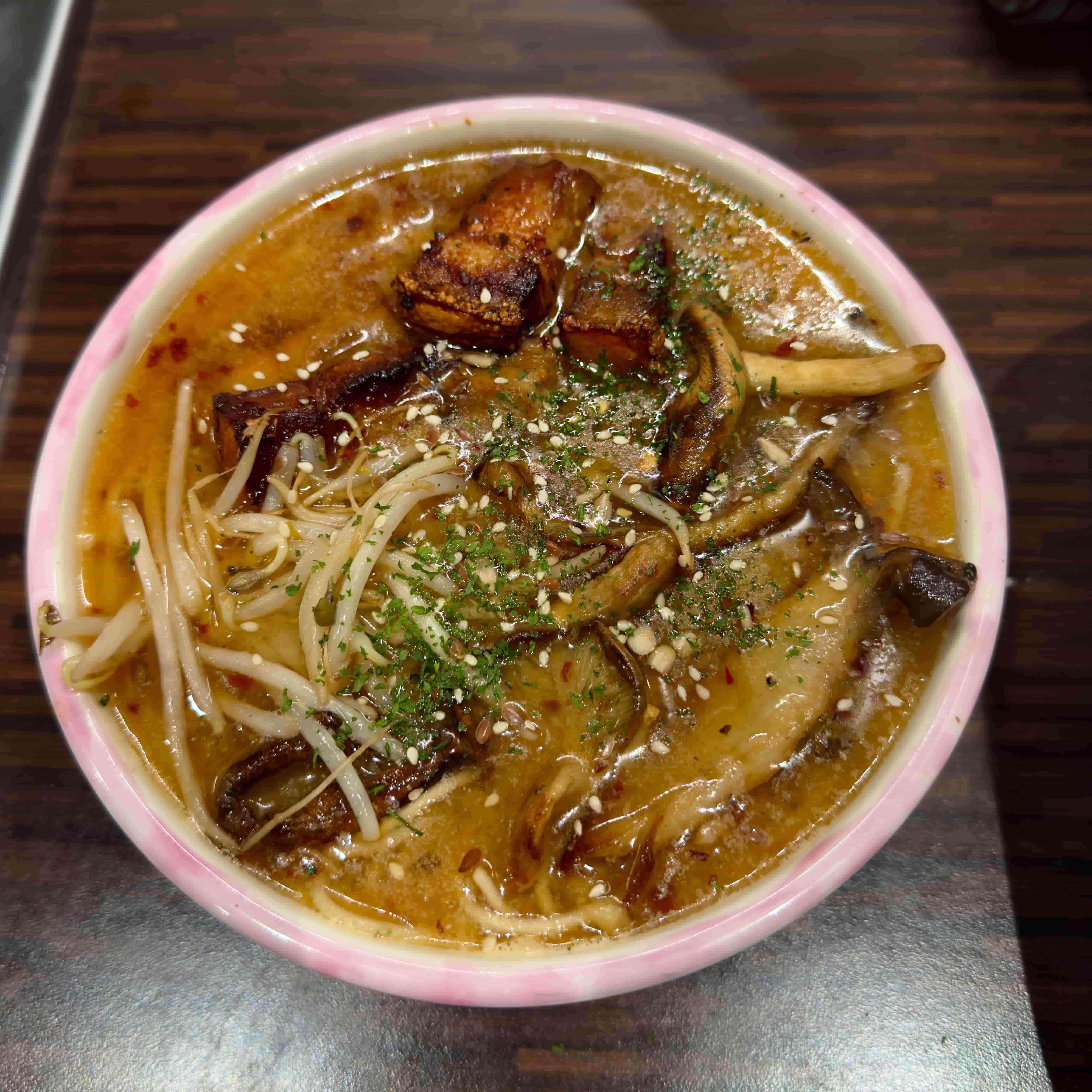 White Oyster Mushroom Ramen