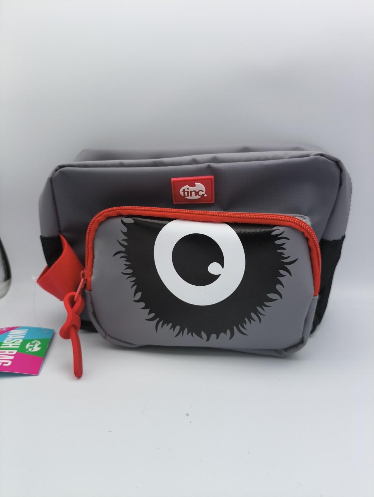 Boys Grooming Bag Red Accents Wash Bag