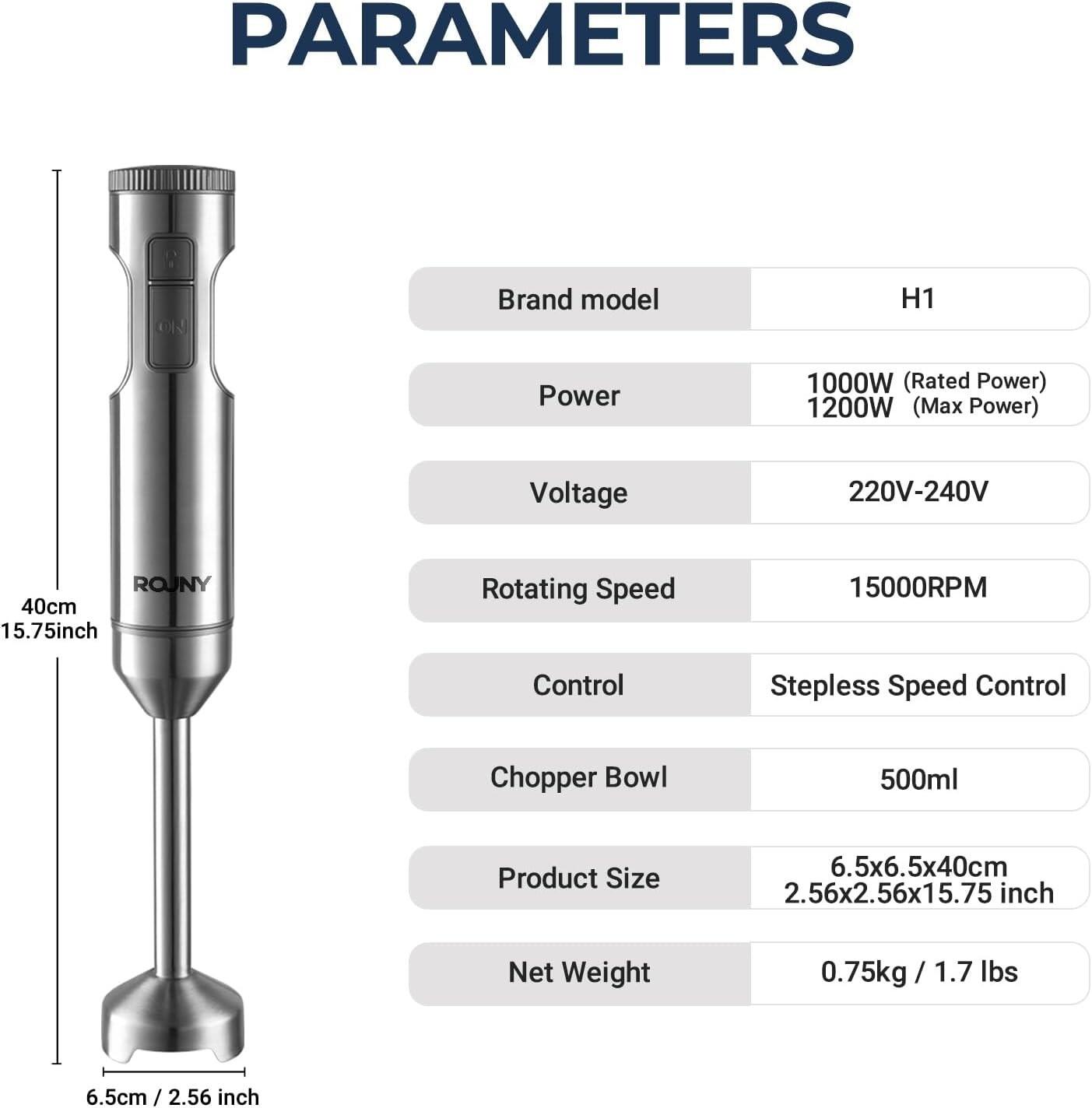 1200w immersion blender