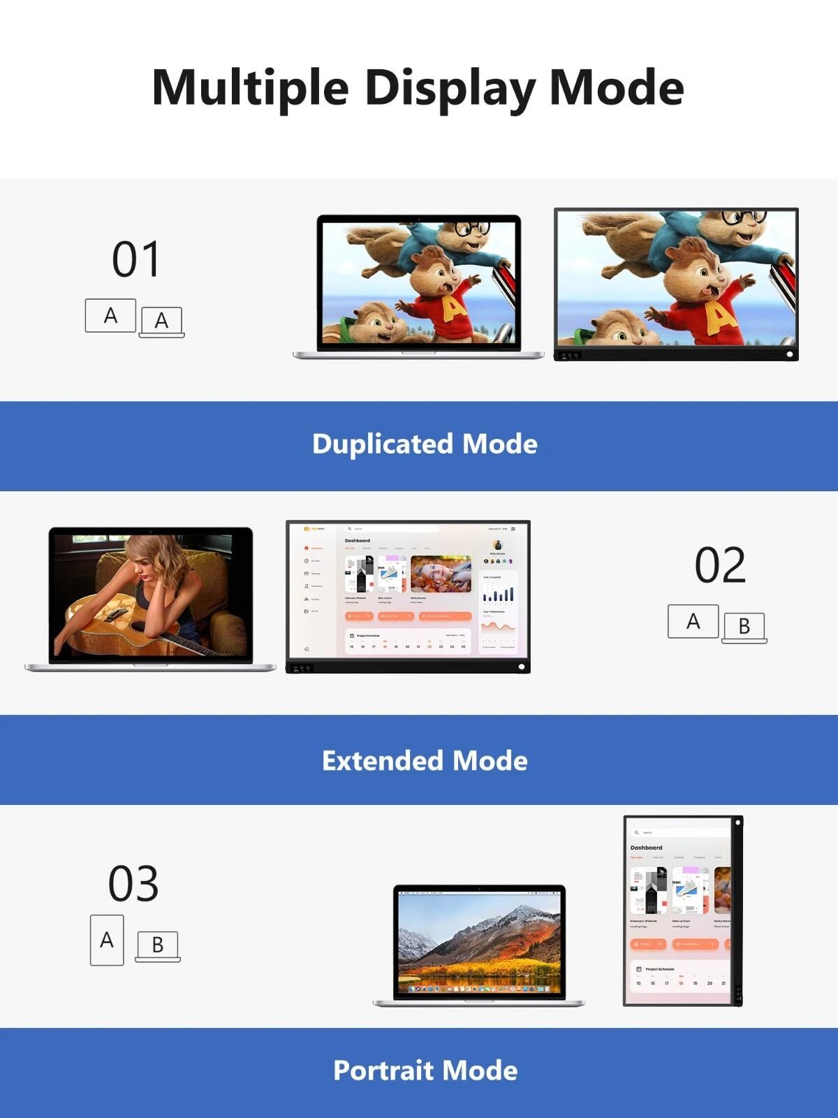 FHD 1920x1080 portable laptop monitor