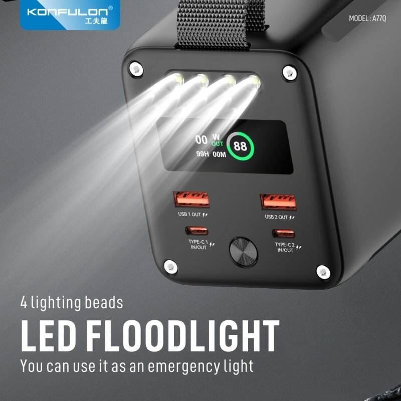 portable charger with led display