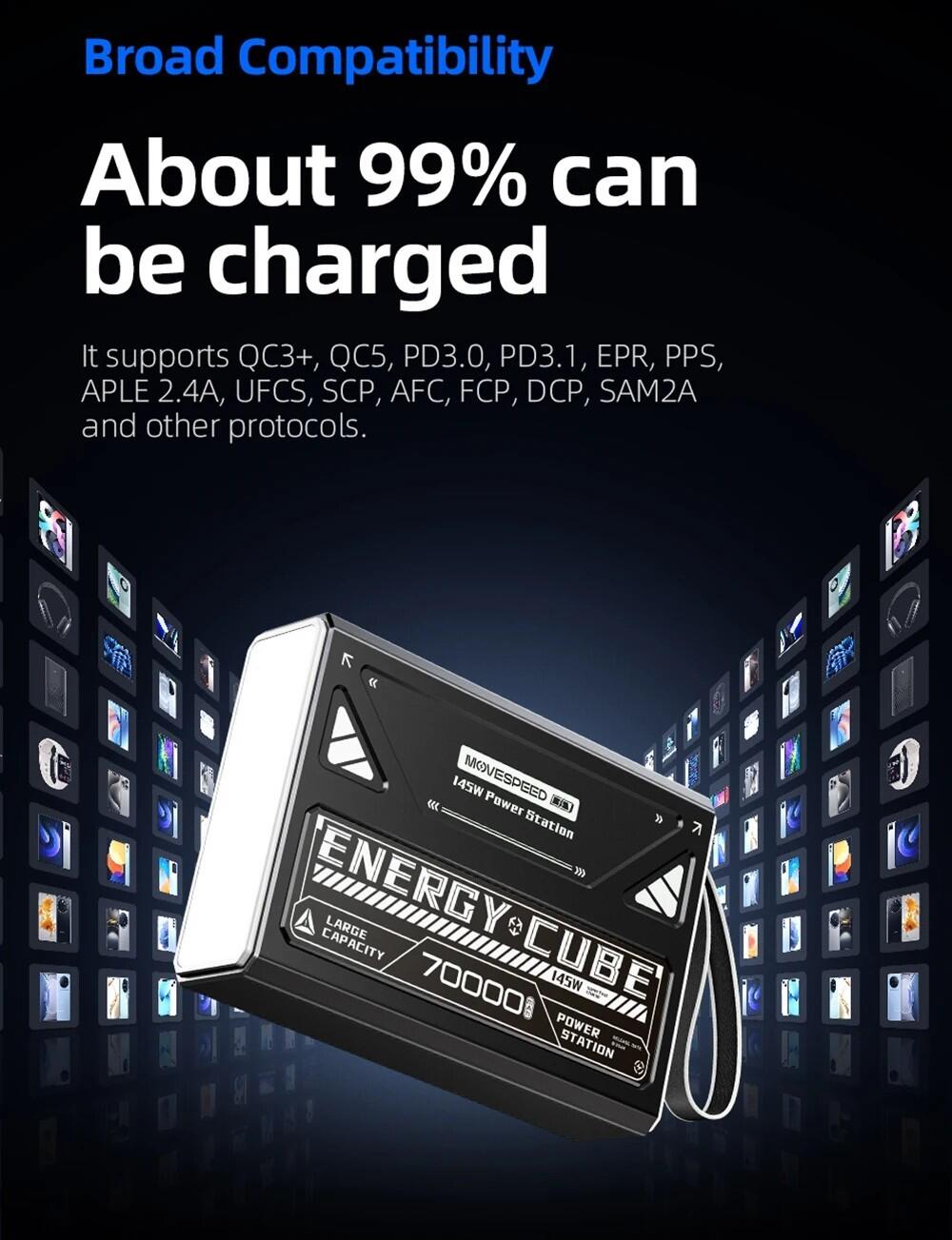 MOVESPEED 70000mAh power bank