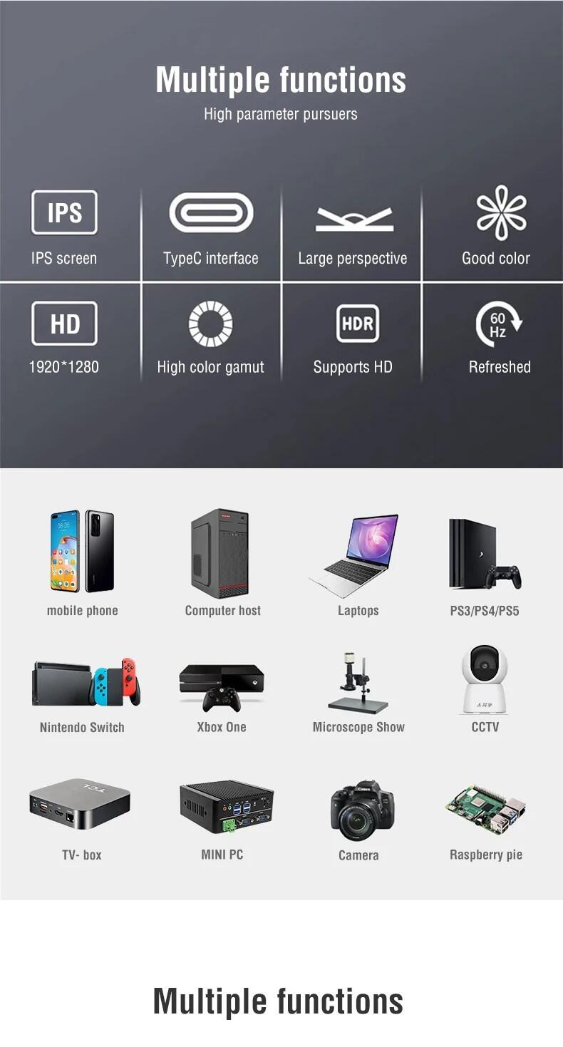 Anmite 100% sRGB Portable Monitor