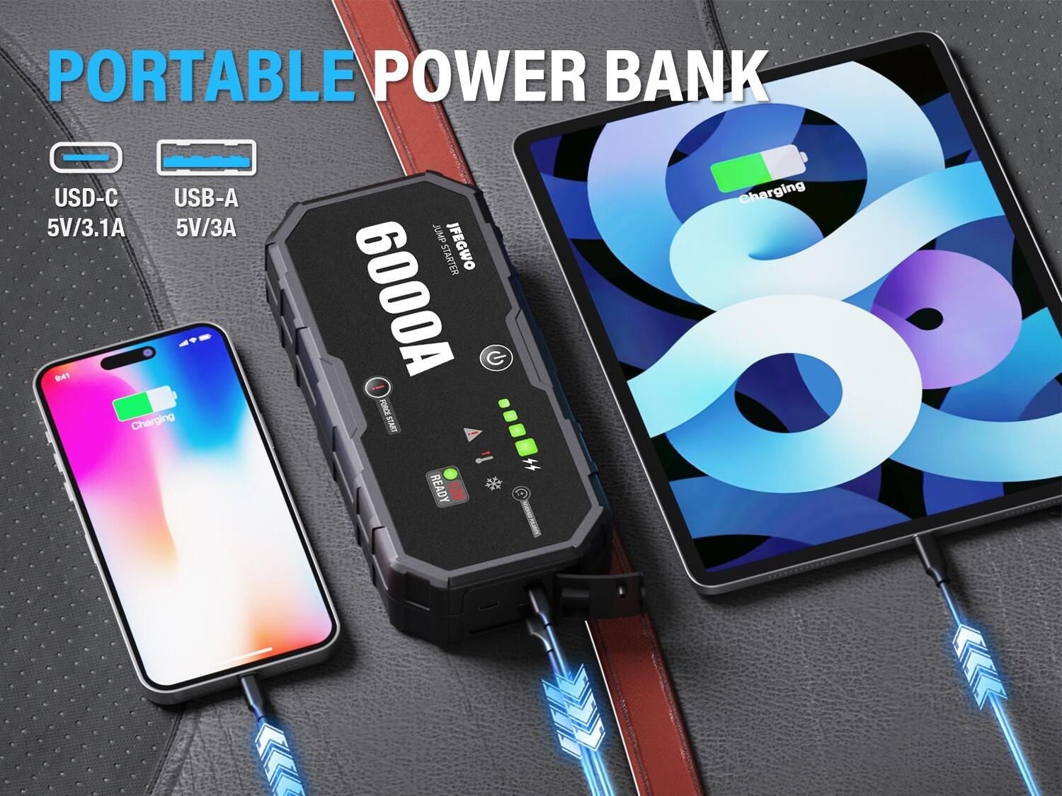 16000mAh Jump Starter
