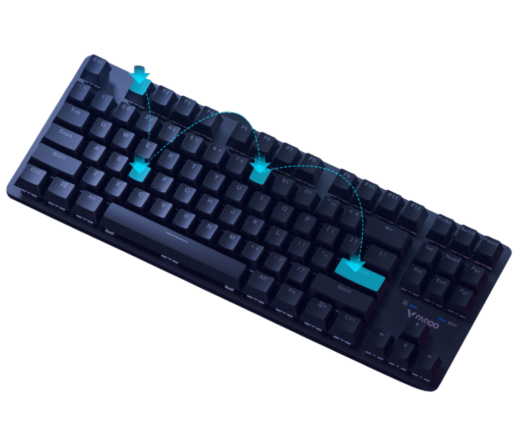 Rapoo lightweight 816g keyboard