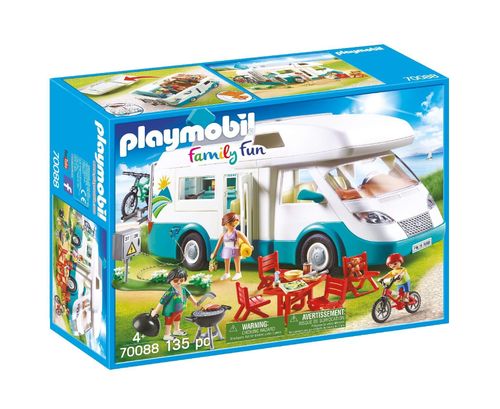 Playmobil 70088 Family Camper toy shown in its retail box