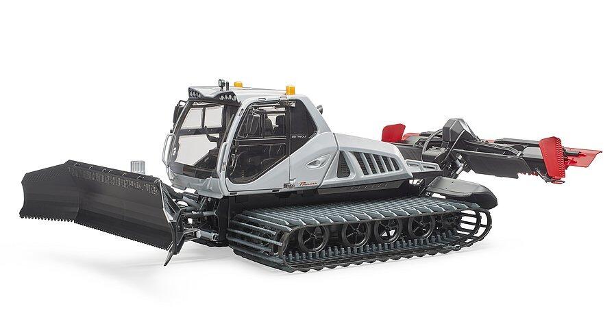 Bruder Prinoth Leitwolf toy snow groomer in grey with realistic track system and front blade