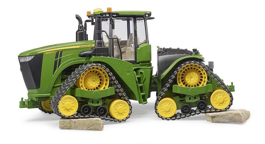 Bruder John Deere 9620RX tracked tractor – rear three-quarter view with detailed cab