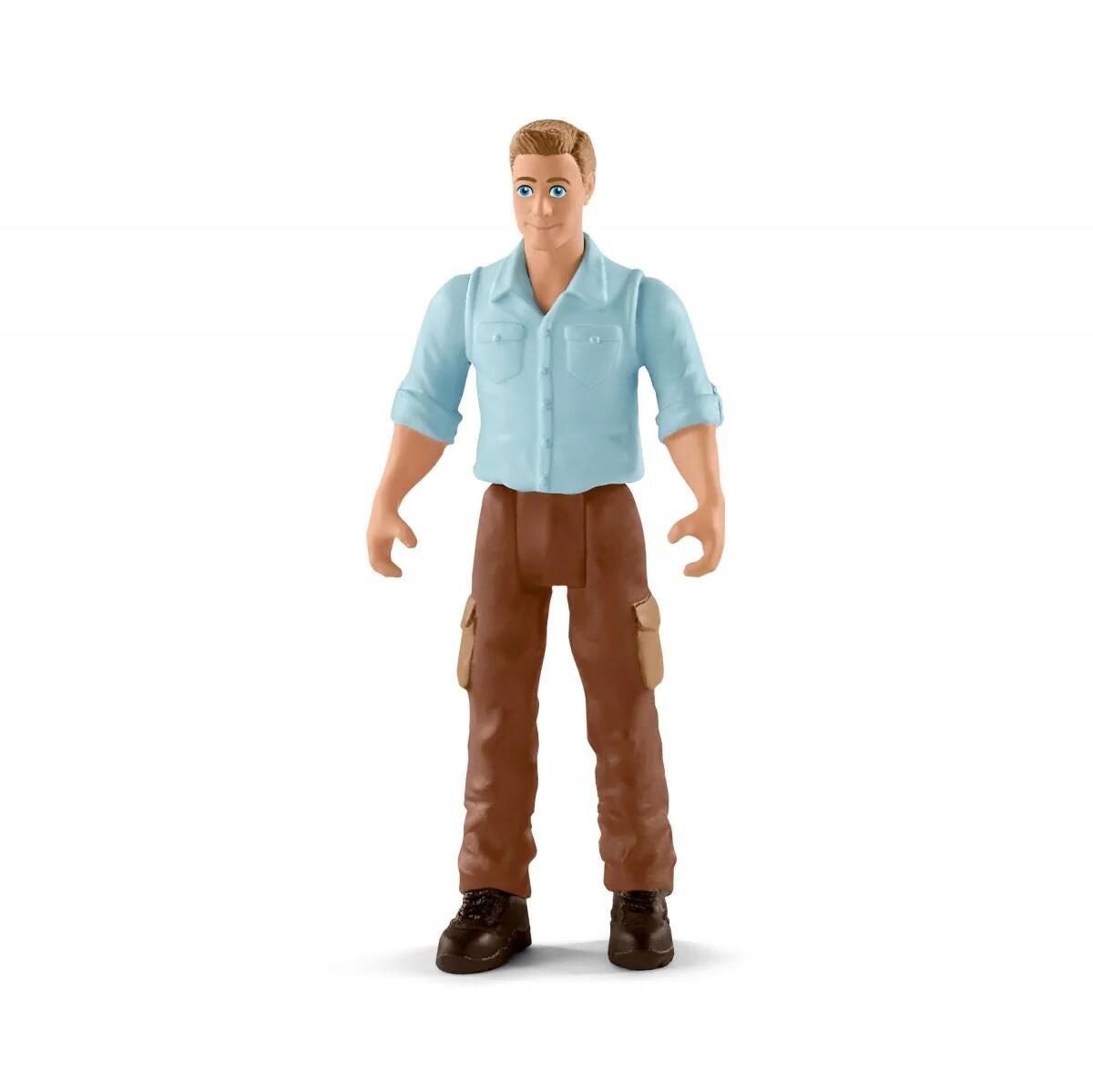 Schleich male farmer figure included in the Large Farm House playset.