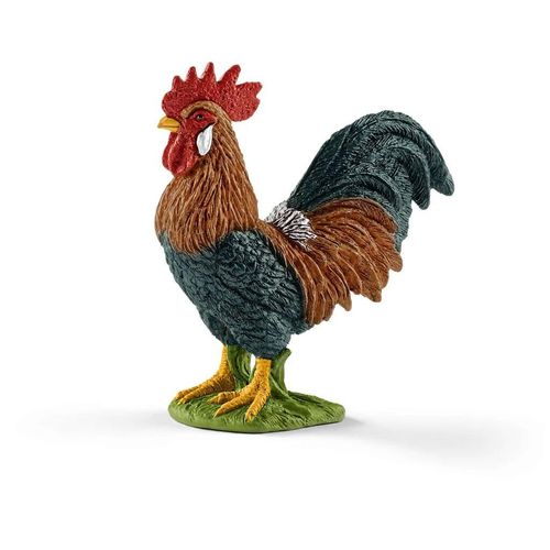 Realistic Toy Rooster Figure