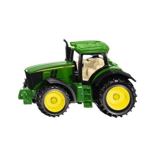 John Deere 6215R Tractor - 1:87 Scale Toy on White Background