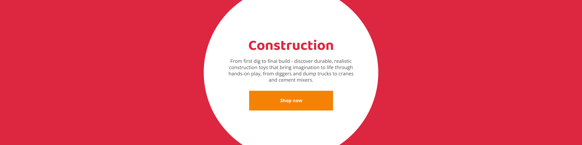 Construction Landing Banner