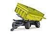 Fliegl Three Way Tipping Trailer - Side view with raised tipping bed