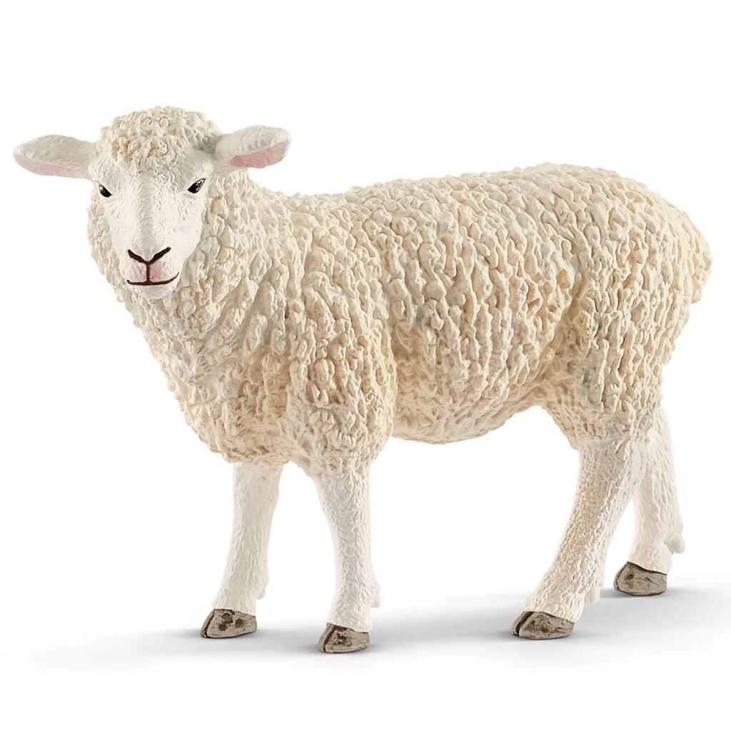 Realistic Toy Sheep Figure