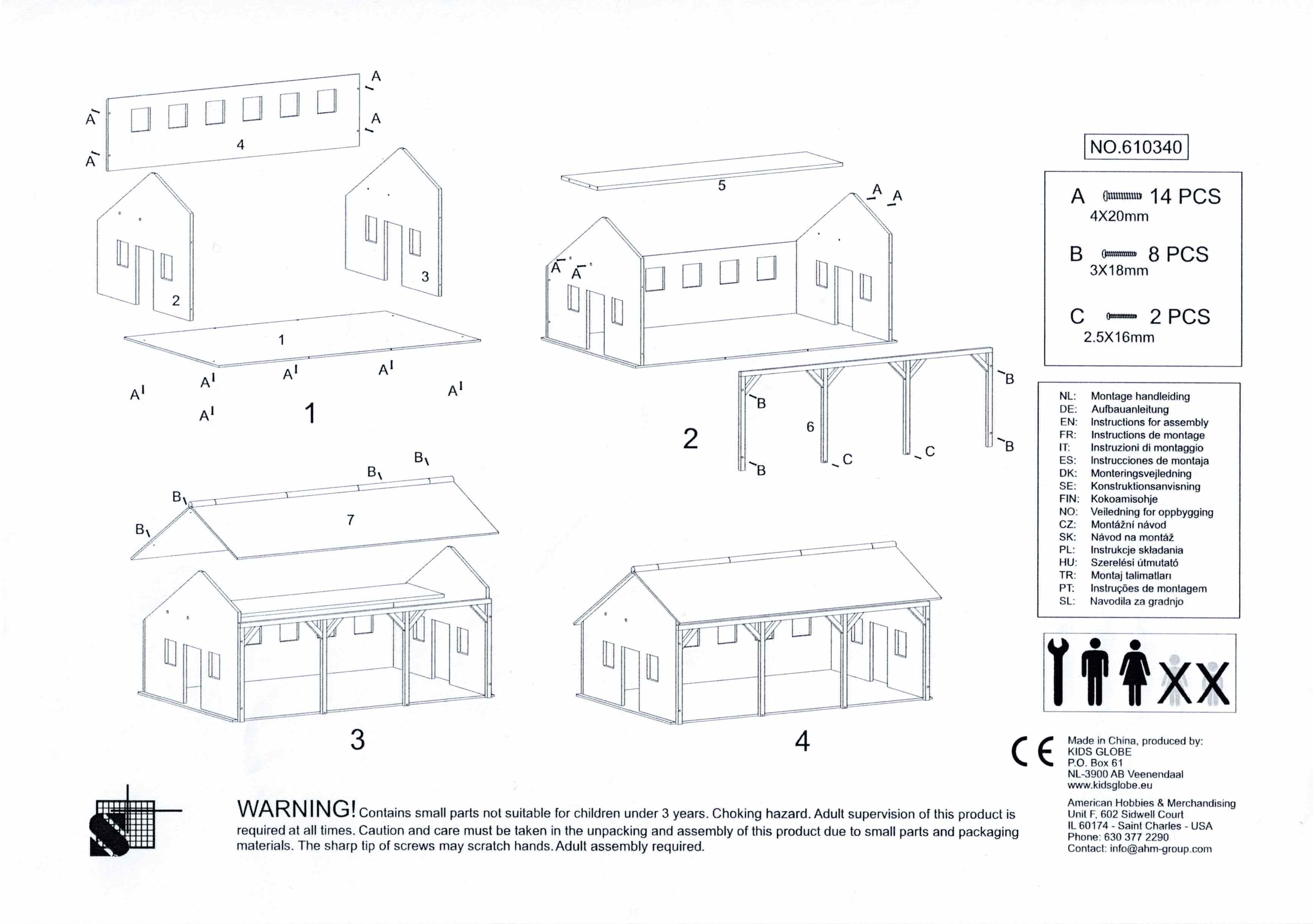 Instruction Manual, how to put together guide