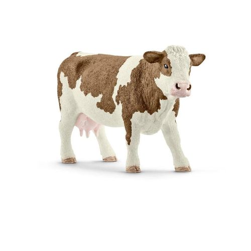 Simmental Cow Realistic Toy Figure
