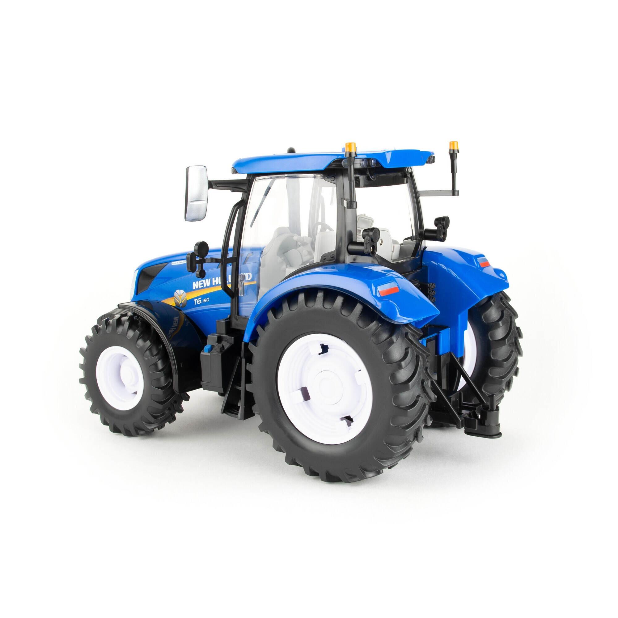 Britains RC New Holland T6.180 tractor angled front profile