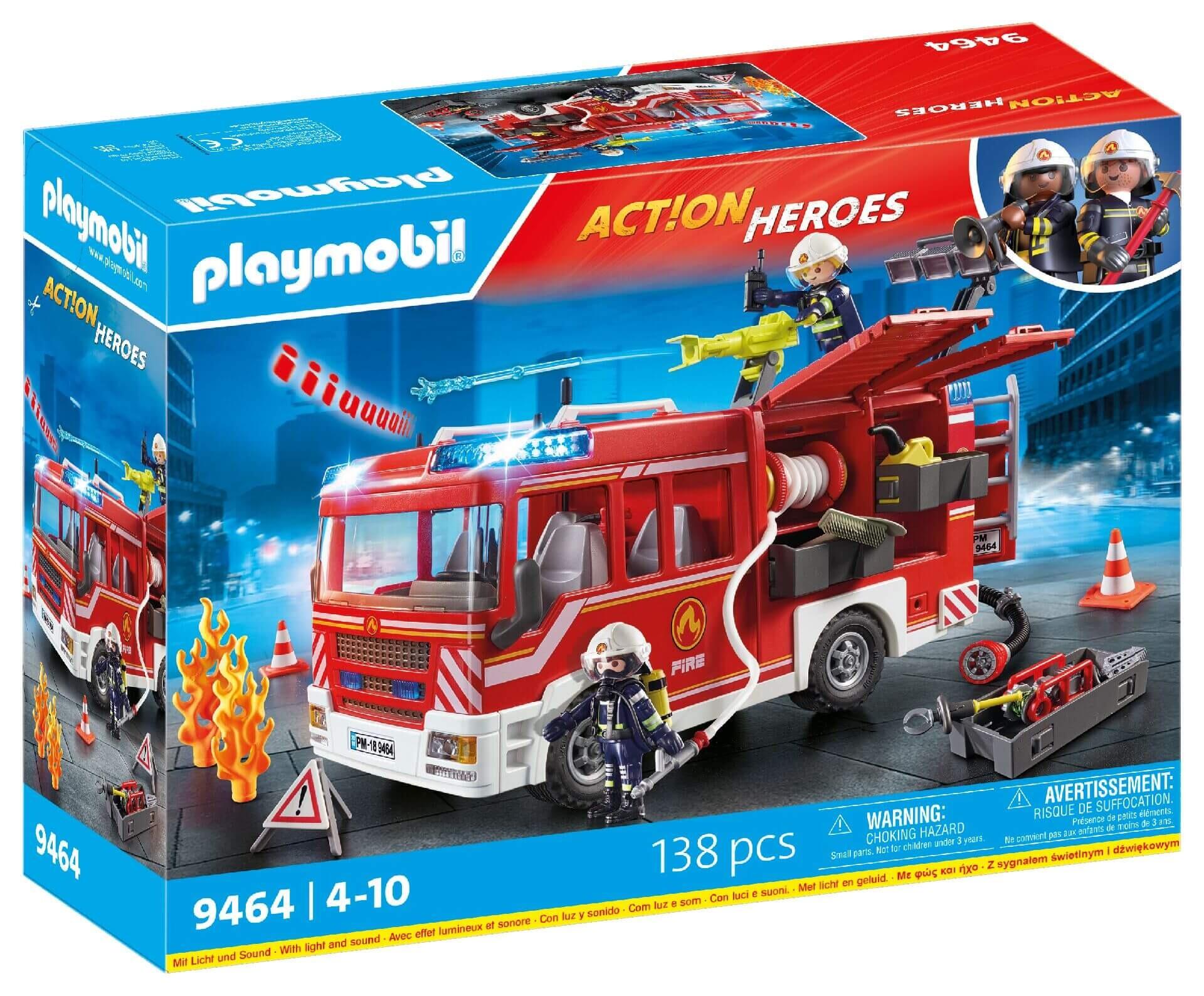 Playmobil 9464 City Action Fire Engine packaging box