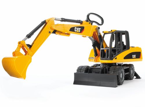 Bruder CAT Wheel Excavator Toy 1:16 scale with functional digging arm
