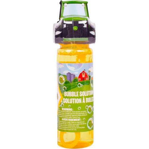John Deere bubble bottle standing upright