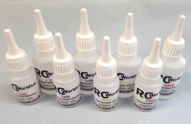 RC Worlds range of Cyanoacrylate super glues