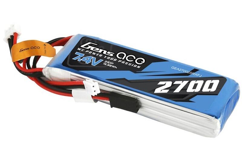 Gens Ace Li-Po 2S 7.4V 2700mAh Futaba Connector suits T6J T6K and 12FG TX